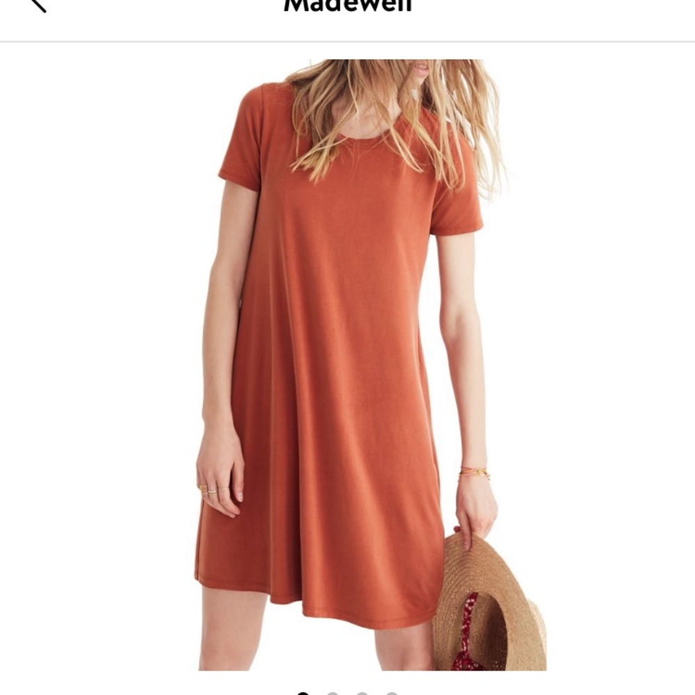 Madewell sandwashed swingy dress